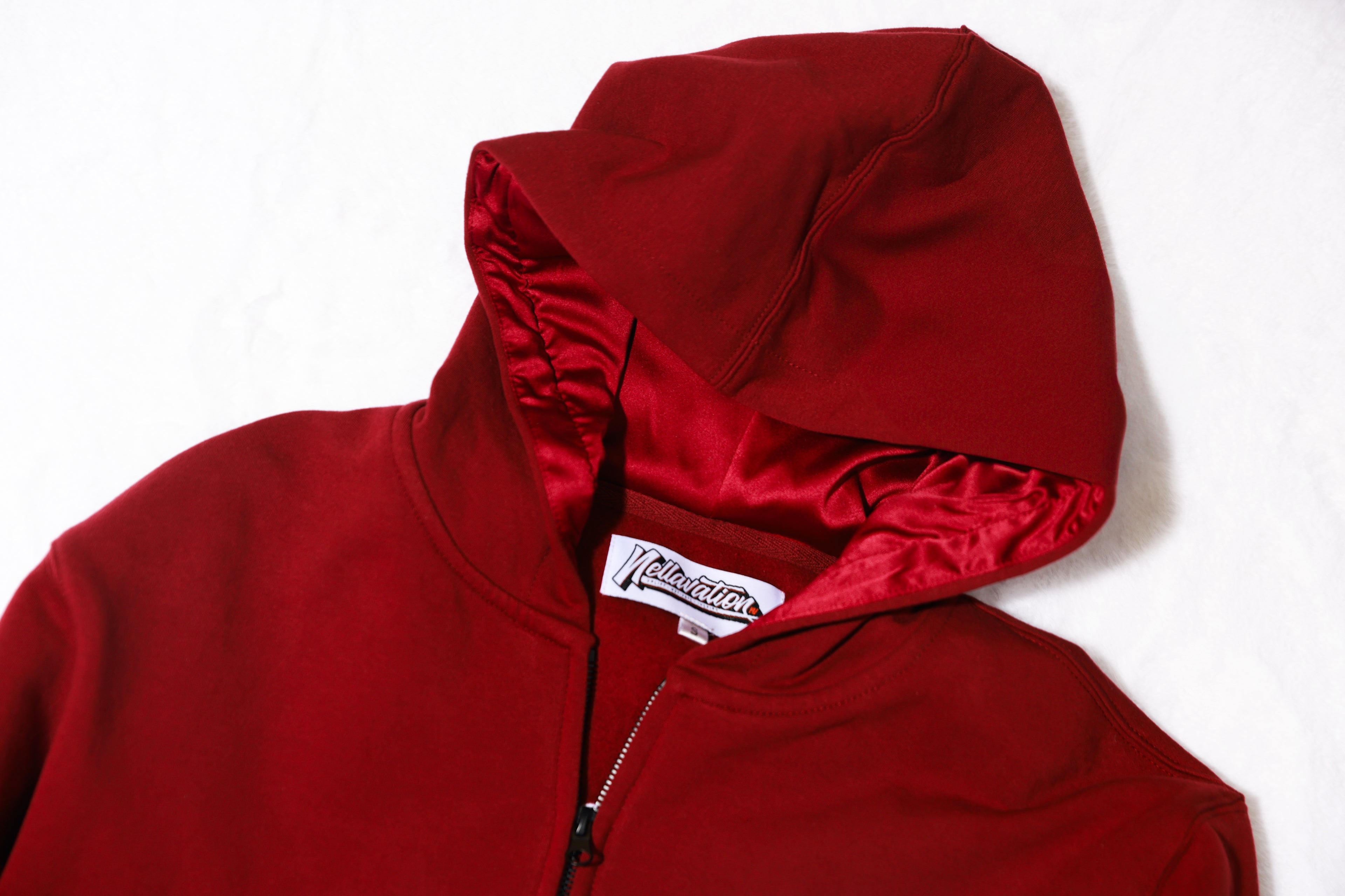 Satin Lined Retro Hoodie