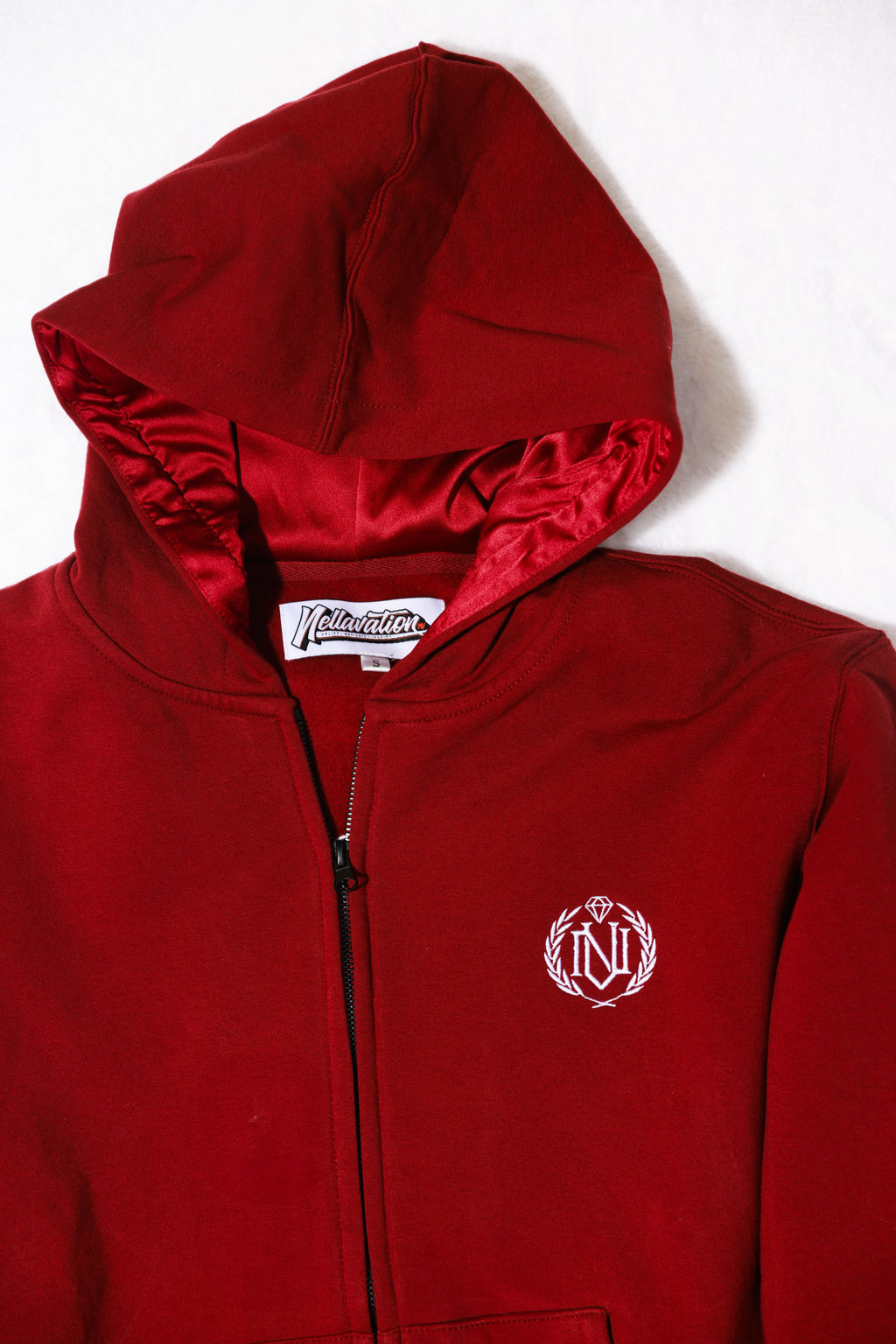 Satin Lined Retro Hoodie