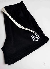 Black Mesh Shorts