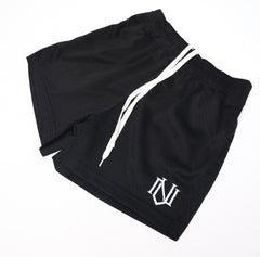 Black Mesh Shorts