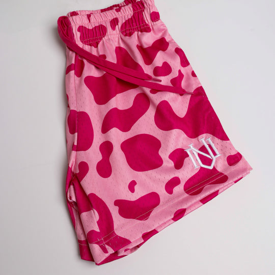 'Strawberry Milk' Mesh Shorts