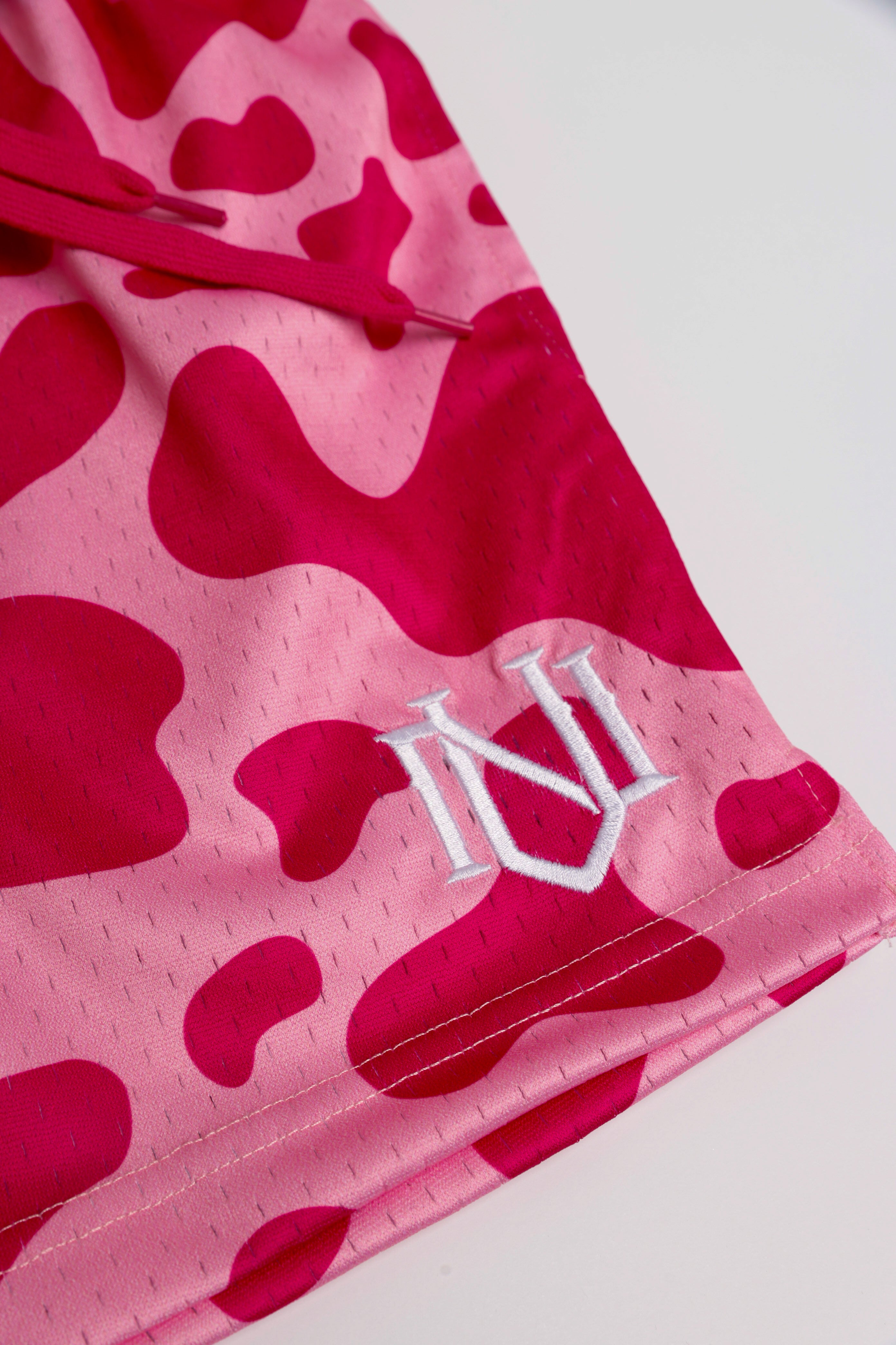 'Strawberry Milk' Mesh Shorts