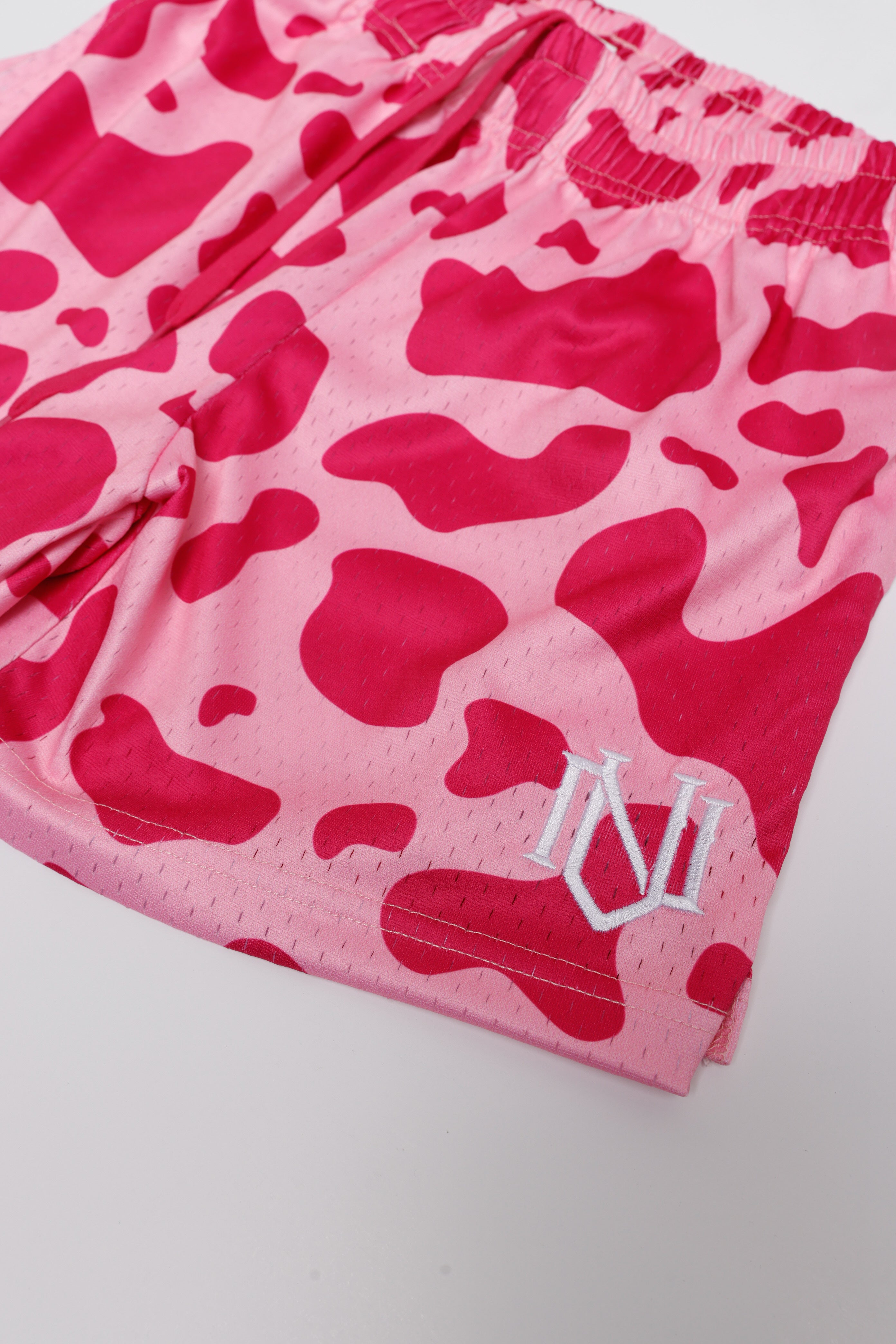 'Strawberry Milk' Mesh Shorts