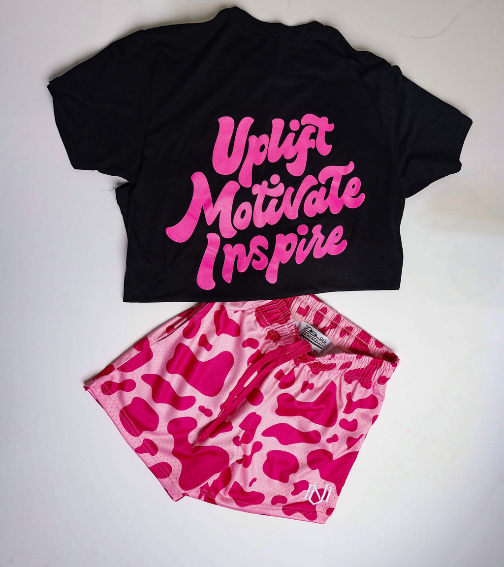 'Strawberry Milk' Mesh Shorts