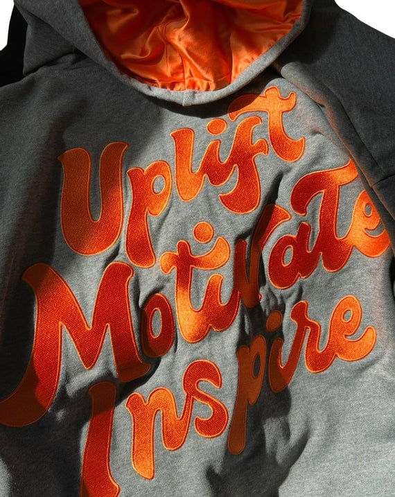 Retro Satin Lined Zip Hoodie