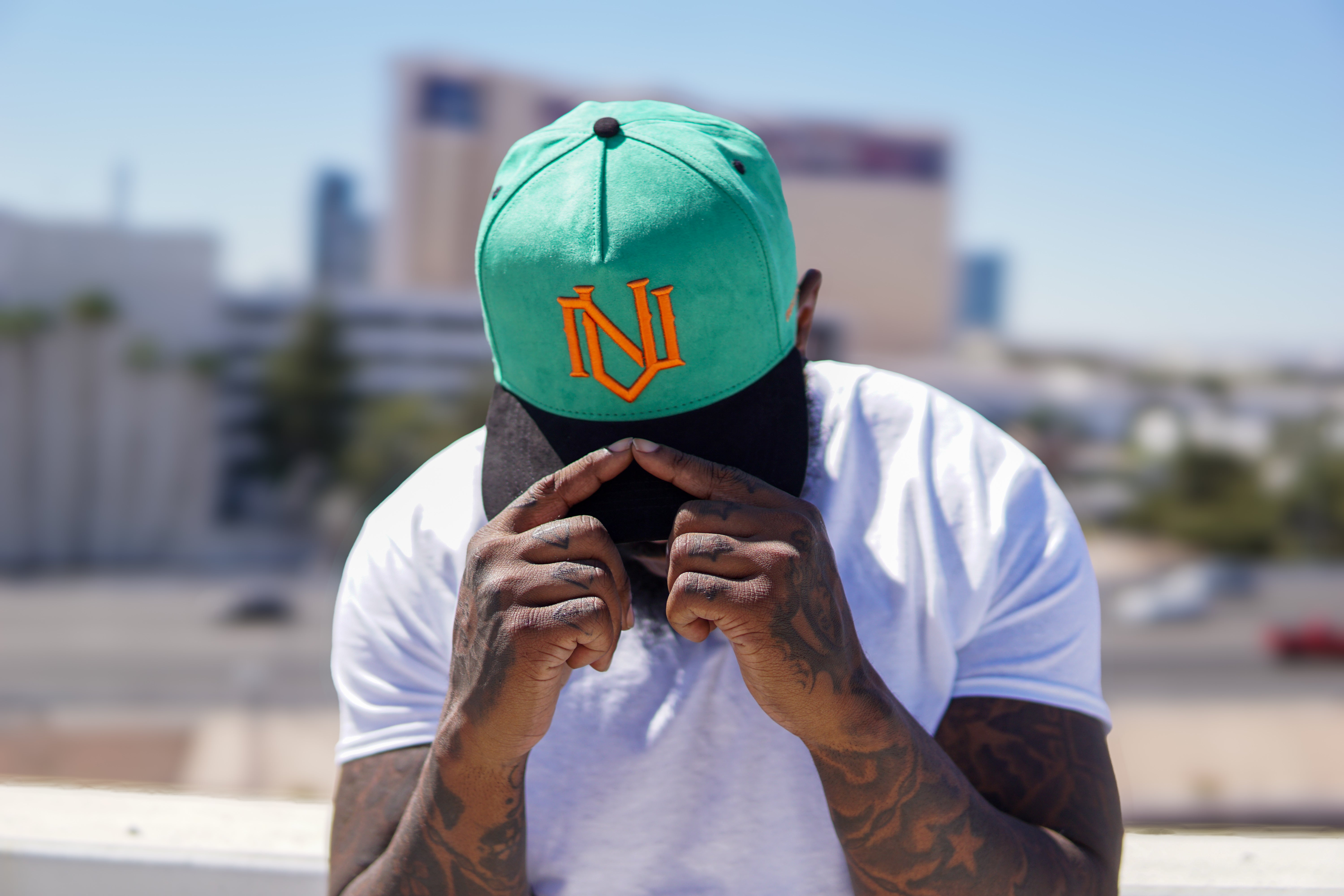 'Emerald' Suede Snapback