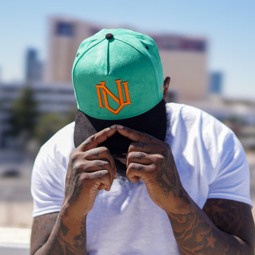 'Emerald' Suede Snapback