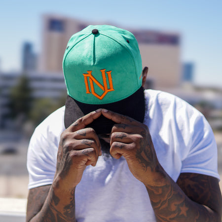 'Emerald' Suede Snapback