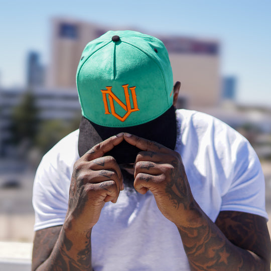 'Emerald' Suede Snapback