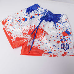 'Orange Crush' Splatter Shorts